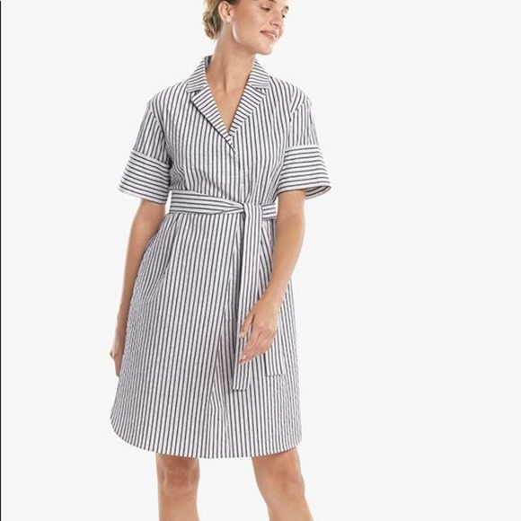 MM Lafleur- The Sam Dress- Textured Stripe XS - Picture 3 of 7